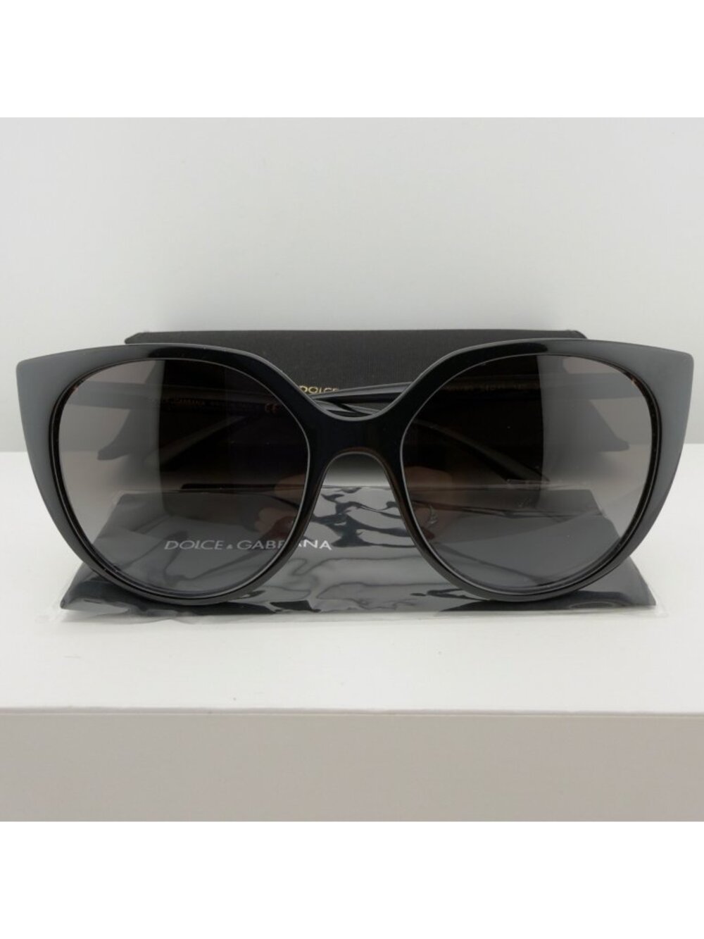 Dolce & Gabbana DG6119 501/8G 54mm Black Oversized Sunglasses Italy READ